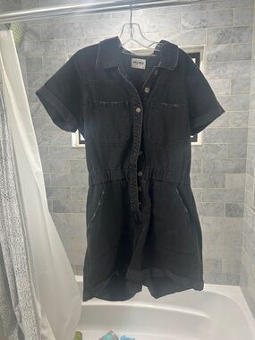 Show Me Your MuMu Cannon Romper in washed black size large